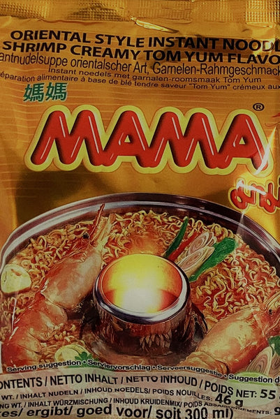 Mama Instant Creamy Shrimp Tom Yum Noodles - 55g