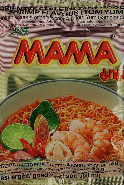 Mama Instant Shrimp Tom Yum Noodles - 55g